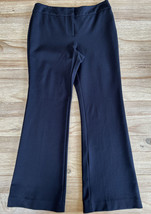 Talbots Dress Pants Womens 6P Petite Black Boot Cut Ponte Stretch Rayon Nylon - £31.17 GBP