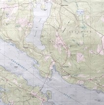 Map Sargentville Maine 1981 Topographic Geological Survey 1:24000 27 x 2... - $44.99