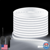 Lucienstar 32.8ft 6000K White Dimmable LED Neon Rope Light Strip Waterpr... - $54.93
