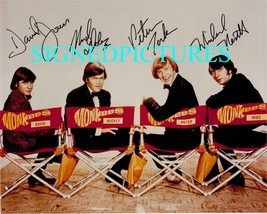 The Monkees Band All 4 Signed Autographed 8X10 Rp Photo Hey Hey Classic Comedy - £13.92 GBP