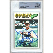 Rick Dempsey Baltimore Orioles Auto 1977 Topps Baseball Signed BAS Auth Slab - £78.56 GBP