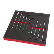 Torx Star T-Handle Hex Allen Key Wrench Set 9Pc Speed Sleeves Fast Spinning T10- - £73.76 GBP