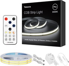 White Cob Led Strip Light With Rf Remote From Tatazone, 32 Point 8 Ft., Closet. - $56.98