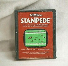 Atari 2600 Stampede by Activision AG-011 1981 Video GAME CARTRIDGE ONLY Untested - £5.42 GBP