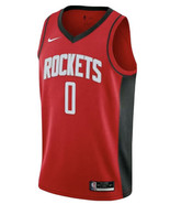 Men Nike NBA Rockets Westbrook Authentic Swingman Jersey CW3666-657 Size... - £50.08 GBP