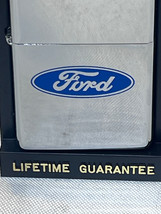 1997 Zippo Oval Ford Emblem Sticker Sealed Unfired Cigarette Lighter In ... - $49.45