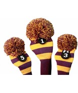 1 3 5 Majek PURPLE YELLOW golf clubs club Headcover Head covers set lsu ... - $549.87 MXN