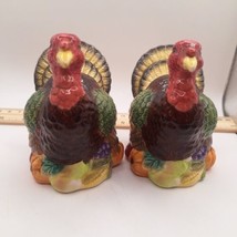 1997 YH Turkey Salt And Pepper Shaker Ceramic 3.5in X 4in Made In China  - £9.93 GBP