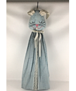 Baby Nursery Hanging Bunny Rabbit Diaper Stacker Blue Organizer Animal V... - $67.63 CAD