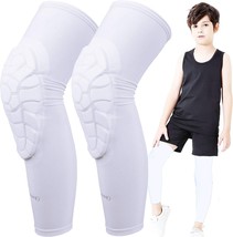 Bohope Kids Youth 5-15 Years Padded Arm Knee Sleeve Compression Leg Protective - £30.36 GBP