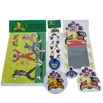 VINTAGE 1990's MIGHTY MORPHIN POWER RANGERS LOT PUZZLE STICKERS PAPER BU... - $47.50