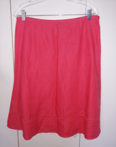 TALBOTS LADIES LINED A-LINE LINEN SKIRT-10P-NWT-$99 TAG-COTTON LINED - £16.11 GBP