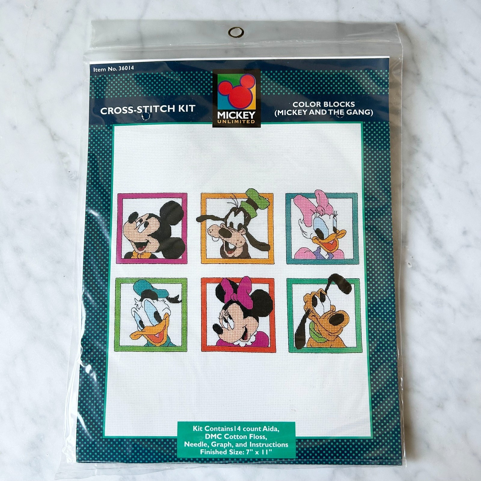 Mickey &amp; the Gang Disney Cross Stitch Kit-Mickey Minnie Goofy Daisy Dona... - $14.20