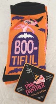 PINK PANTHER Halloween Crew Socks  Size 4-10 Woman&#39;s 2 New Pairs Tags 2012 - £15.84 GBP