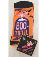 PINK PANTHER Halloween Crew Socks  Size 4-10 Woman&#39;s 2 New Pairs Tags 2012 - £15.73 GBP