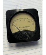 GE General Electric DC Milliamperes Panel Meter 0-1 mA Type DO-71 3&quot; x 3&quot; - $25.79 CAD