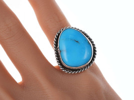 sz6.25 Vintage Native American sterling/turquoise ring - $93.56