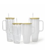 Hailey Brook Designs 32oz or 40oz Sublimation Clear or Frost Glass Tumbl... - €13,99 EUR+