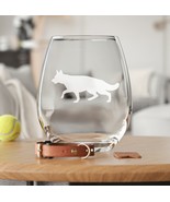 German Shepherd Etched Glasses - Wine, Champagne, Pint Glasses, Shot Glass - $24.99+