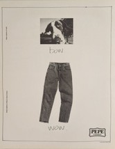 1988 Print Ad Pepe London Jeans Dog Sats Bow Wow Macy&#39;s Dayton Hudson - £15.76 GBP