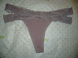 Rue 21 Women&#39;s Thong Panties X-LARGE Strappy Light Purple Lace &amp; Cotton Thong - £7.82 GBP