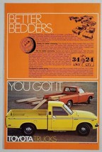 1977 Print Ad Toyota Pickup Trucks Long Bed Deluxe &amp; SR-5 Sport Trucks - $12.07
