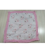Aden &amp; Anais Baby Security Blanket Cotton Muslin pink gray star starburs... - £38.91 GBP