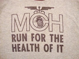 Vintage MCH Run The Health of It Running Marathon Maternal Child T Shirt S - £12.57 GBP