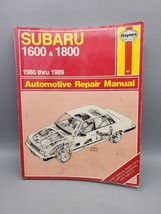 Subaru Haynes Automotive Repair Manual  1600 &amp; 1800 Years 1980-1989 #681 - $10.48