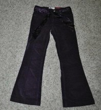 Girls Pants Corduroys SO Purple Stretch Belted Adjustable Waist-size 12 - £13.29 GBP