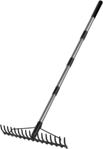 5.4FT Bow Rake Heavy Duty Garden Rake with Stainless Steel Handle, 17 St... - $42.47