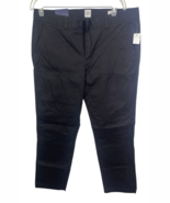 Gap Straight Khaki Pants Black Size 14 Utility Cotton Stretch NEW Womens - $68.00 CAD