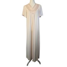 Shadowline Vintage Women's Nightgown Lace Scalloped Hem Lght Pink Small - $31.99