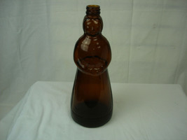 10 Inch Mrs Butterworth&#39;s Vintage Brown Glass Pancake Syrup Bottle No Lid Label - £13.67 GBP