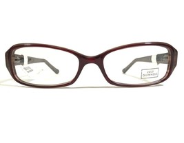 Lulu Guinness L835 RED Eyeglasses Frames Brown Rectangular Full Rim 52-16-130 - £29.69 GBP