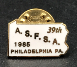 1985 ASFSA American School Food Service Association Philadelphia PA Enam... - $9.49