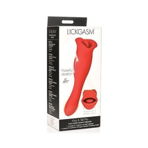Shegasm Lickgasm Kiss + Tell Pro Dual Ended Kissing Vibrator Red - £55.07 GBP