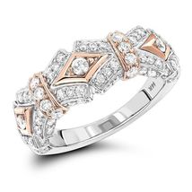 2.00 Ct Round Cut CZ Diamond Eternity Engagement Ring 14k Rose Gold Finish - £79.00 GBP