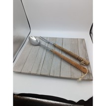 Regent Products Corp BBQ Spoon Meat Fork Turner Wooden Handle - £15.95 GBP