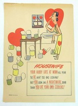 Vintage Vinegar Valentine Housewife Penny Dreadful Sarcasm Insult Poem E... - $9.99