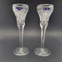 Waterford Marquis Canterbury Pattern Pair Of Crystal Candle Holders 8.1/... - $28.32