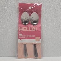 Hello! Flatware Set Of 2 Wink Face Spoons - $14.75