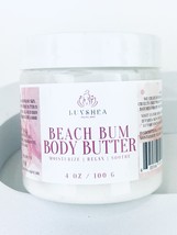 BEACH BUM Vegan Whipped Body Butter For Women | with Magnesium | 4oz jar - £15.95 GBP