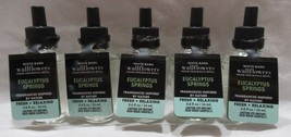 White Barn Bath &amp; Body Works Wallflower Refill Bulb Lot Of 5 Eucalyptus Springs - $45.77