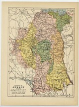 1902 Antique Map Of The County Of Armagh / Ireland - £22.28 GBP