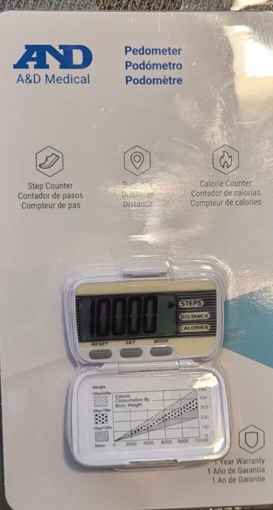 !!! AND A &amp; D Medical Pedometer XL15 - NEW !!! - $4.95