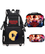 Stranger Things Backpack Lunch Box Pencil Case Outdoor Sc... - £55.78 GBP