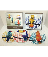Pier 1 Imports Tropical Bird Salad Plates ~ SKU 3168913 ~ New in Open Box - $79.99