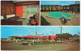 New York Postcard Watertown Howard Johnson&#39;s Motor Lodge - $2.96