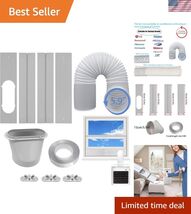 Portable Air Conditioner Window Vent Kit with 5.9” Exhaust Hose Universa... - $33.25